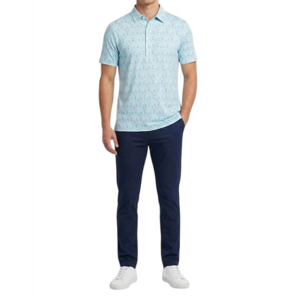 NEW CRIQUET performance short range polo in beach print